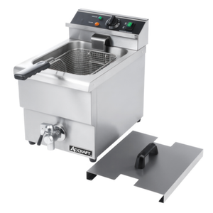 Adcraft DF-12L 6L Electric Countertop Single Tank Deep Fryer