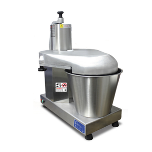 OMCAN 44532 Machine de transformation alimentaire commerciale à haute capacité de 2,6 gallons et robot culinaire en acier inoxydable avec grand bol, moteur de 1,5 ch