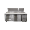 OMCAN 49298 71-inch Refrigerated Pizza Prep Table With Drawers For Efficient Food Preparation