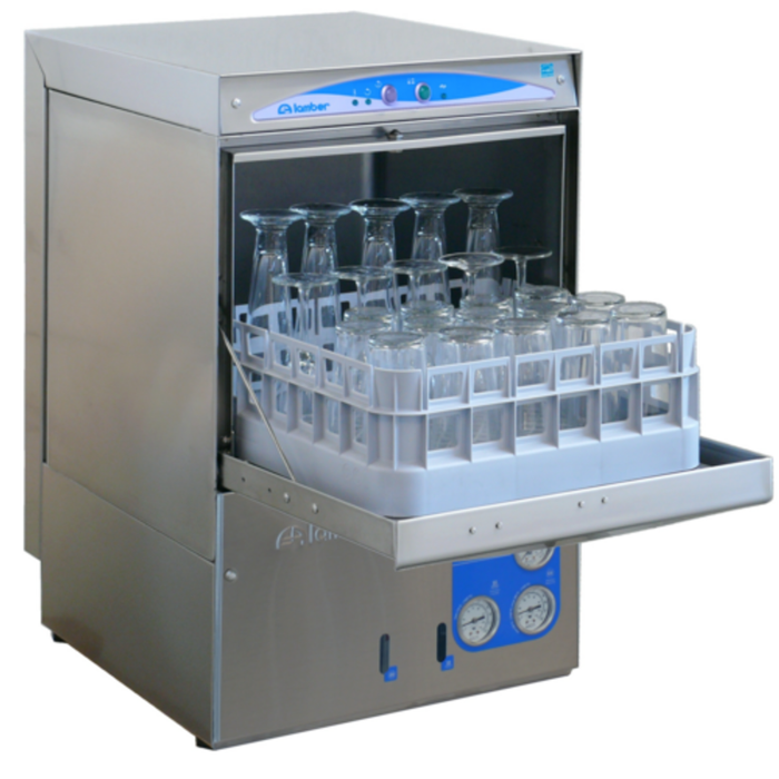 Lamber DSP3DPS Undercounter Glasswasher, 30 Baskets/Hour High-Efficiency Commercial Washer