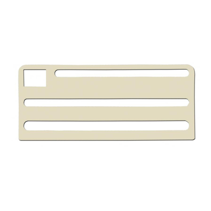 Omcan 12921 Tan Replacement Insert for Commercial Knife Block Racks