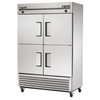 True T-49DT-4-HC Dual Temperature Reach-In Refrigerator Freezer With Four Doors And Bottom Ventilation