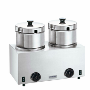 Server 81200 TWIN FS-4 PLUS 10 qt. Countertop Soup Warmer/Rethermalizer