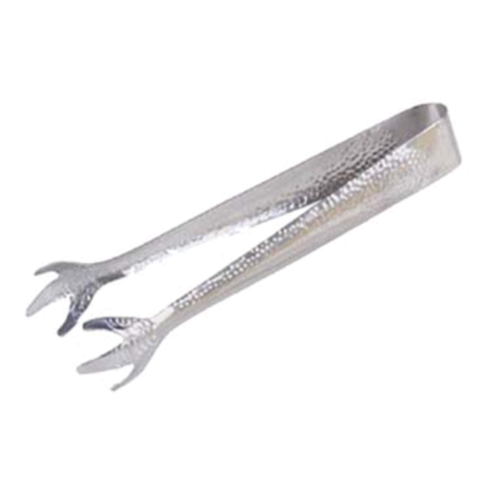 TBL-7 Claw Style Stainless Steel Embossed Design Ice Tongs 8-Inch