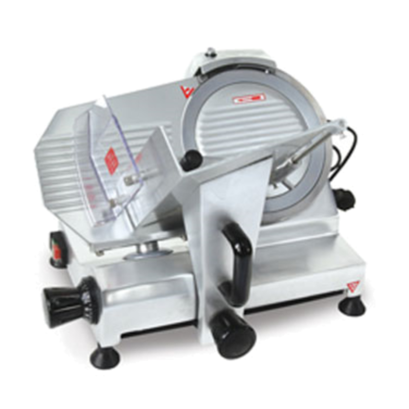 Omcan 21629 10-inch Commercial Electric Meat Slicer With Built-in Sharpener For Consistent Slicing