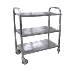 OMCAN 24418 Stainless Steel Bussing Cart with 66 lbs Capacity