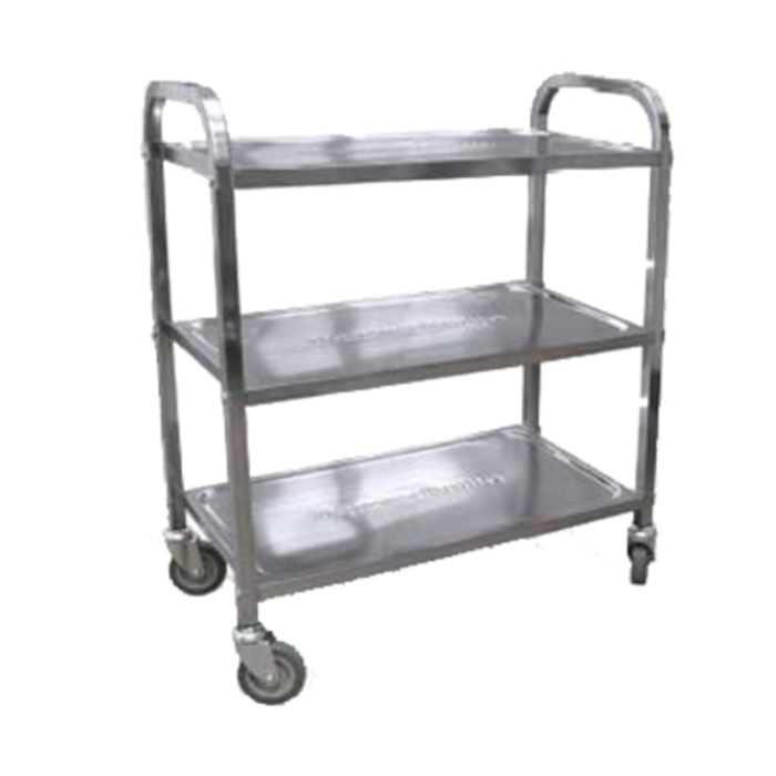 OMCAN 24418 Stainless Steel Bussing Cart with 66 lbs Capacity