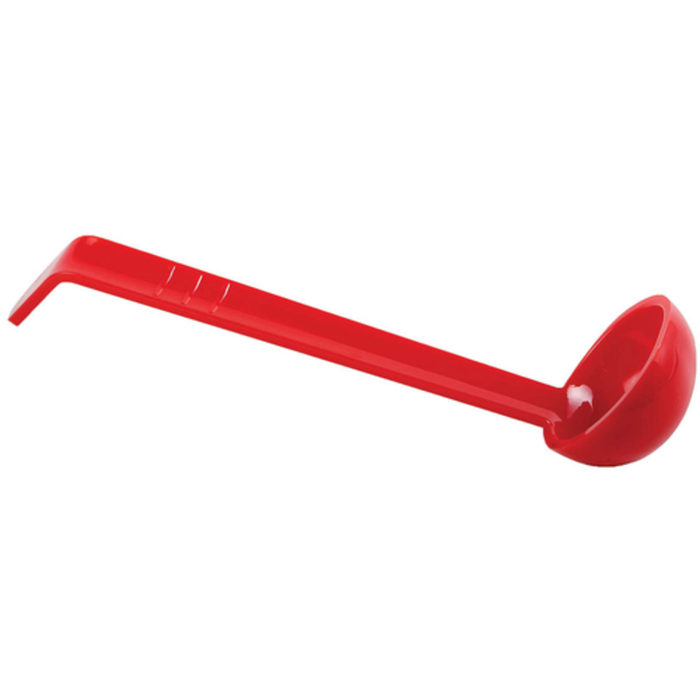 Omcan 80217 1 oz. Serving Ladle 13" Red Polycarbonate