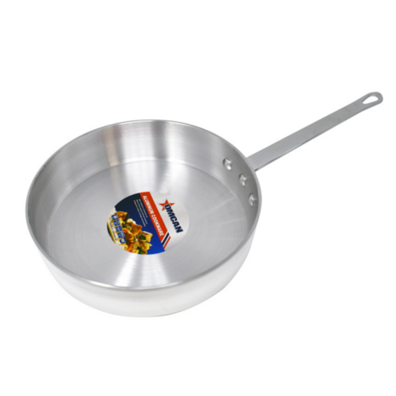 Omcan 43442 5.5 Qt. Stainless Steel Induction Saute Pan for professional kitchens.
