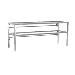 Randell RAN DGS60 60"W Double-Tier Stationary Glass Overshelf Assembly