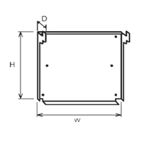 Equipex SM-1 Wall Mounting Kit For SEM-60 Commercial Salamander Broiler