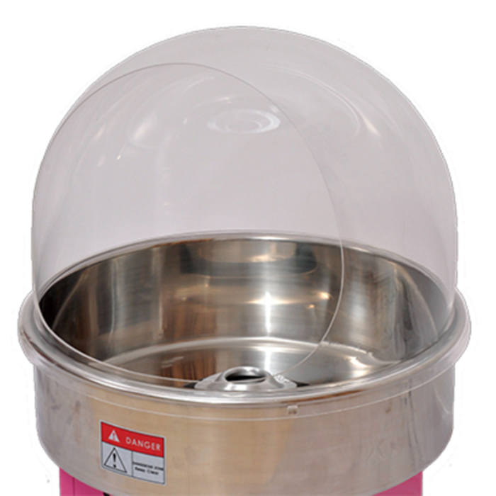 Omcan 40382 Couvercle de bol de 20" pour la machine à barbe à papa de l’article 40383 avec chaisette et la machine à barbe à papa de comptoir 41336