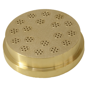 Tag alternatif : Omcan 31806 Machine à pâtes à spaghetti Die pour 1,7 mm Plaque de matrice en laiton pour pâtes N.8 extrudeuse commerciale de pâtes à spaghetti de 1,7 mm