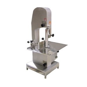 Alt Tag: Omcan 19458 Tabletop Economy Electric Meat Bone Band Saw 1.5HP stainless steel tabletop butcher band saw