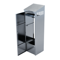 Winholt STCT-HD2425H84-MPS-ST-KT 24"W Stainless Steel Mop Sink Cabinet