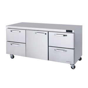 Bluenix BLUR72-D4RL-HC 72-3/8" Undercounter Refrigerator