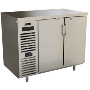 EFI Versa Premier 48 Inch Back Bar Refrigerator with Stainless Steel Finish and Double Doors.