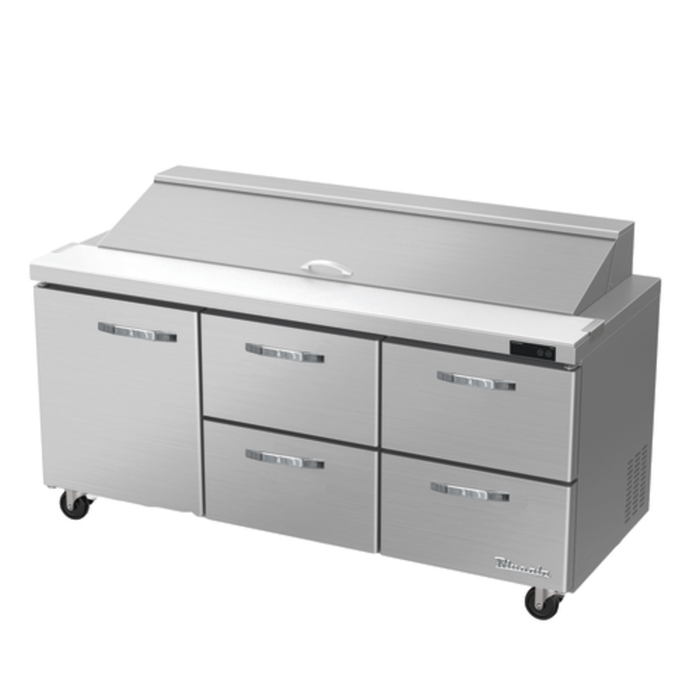 Blue Air BLPT72-D4RM-HC 72-Inch Refrigerated Sandwich Prep Table