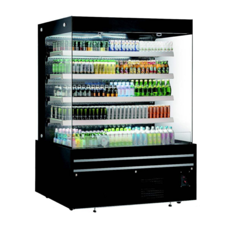 EFI CGOMB-7280 72" Open Air Refrigerated Display Merchandiser With Assorted Beverages