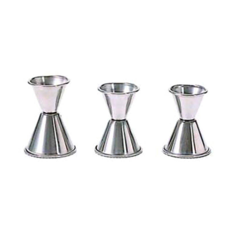 Stainless Steel Jigger 1 Oz 1.5 Oz Set For Accurate Cocktail Measuring In A Bar Environment