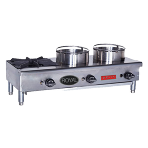 Royal ORHP-224 24" Two Burner Gas Countertop Wok Range