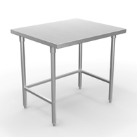 Winholt DTR-3048-HKD 48"L x 30"W Hybrid Stainless Steel Work Table