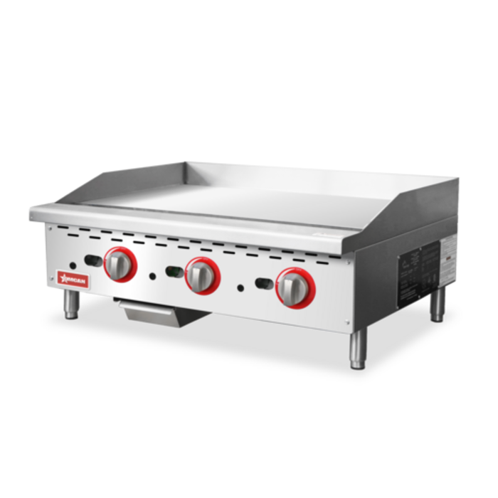 OMCAN 47372 36-Inch Countertop Gas Griddle 84,000 BTU