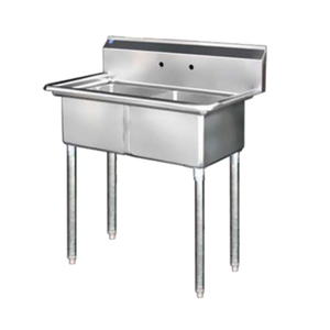 Blueair BS2-18-12/N 42" x 24" Two Compartment Commercial Sink