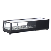 Omcan 48667 47-inch Refrigerated Rectangular Sushi Showcase Display Case