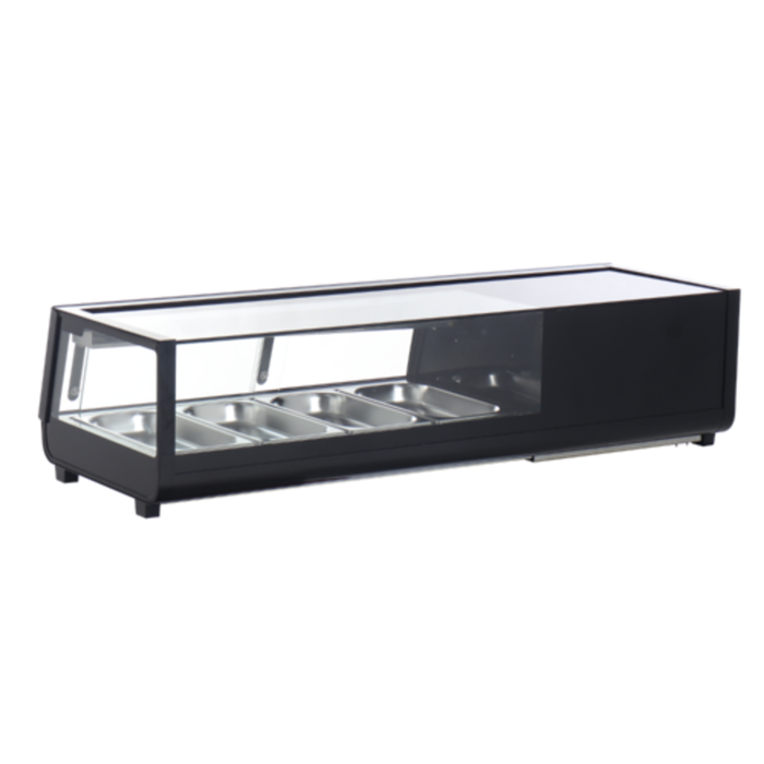Omcan 48667 47-inch Refrigerated Rectangular Sushi Showcase Display Case