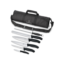 Victorinox 7.4012.7-X1 Swiss Classic 7-Piece BBQ Knife Set, Black
