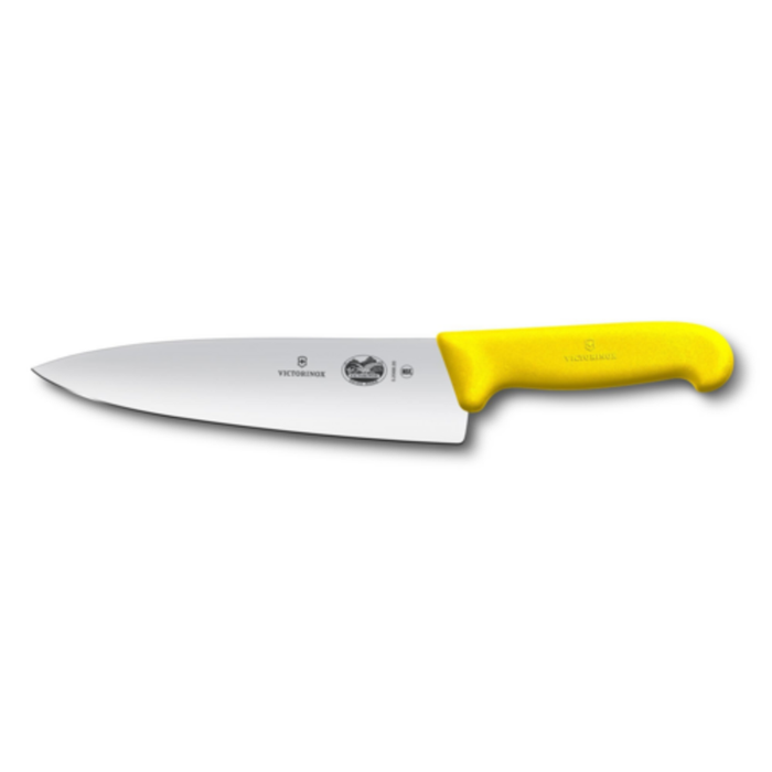 Victorinox 5.2068.20B 8-Inch Blade Chef's Knife with Yellow Fibrox Handle