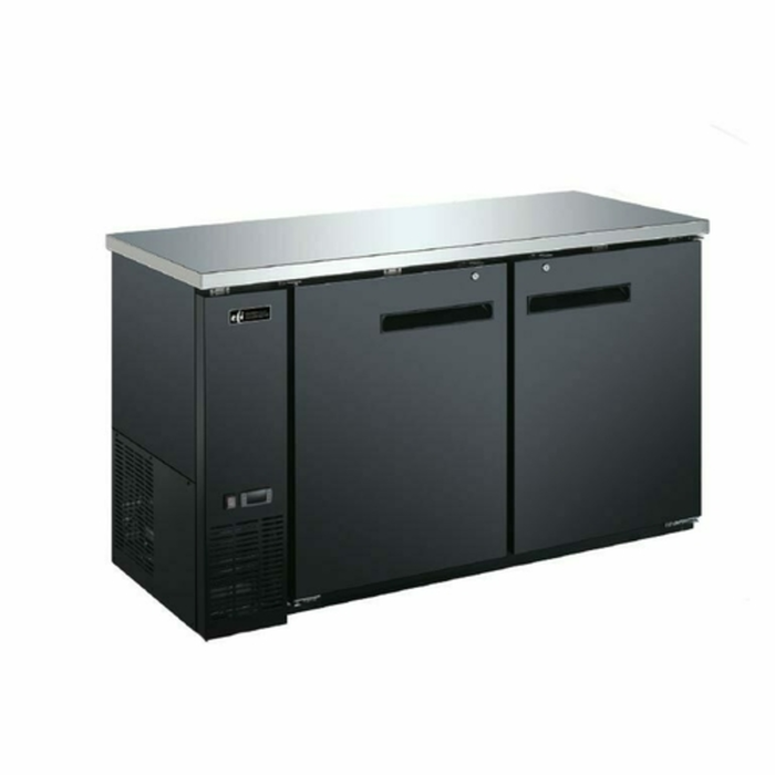 Réfrigérateur arrière de bar à deux sections EFI Sales CBBDR2-60CC de 60,8 po
