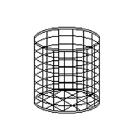 Fagor 19000792 Dishwasher Flatware Cutlery Container For 16x16 Inch Rack In Black Wireframe Design
