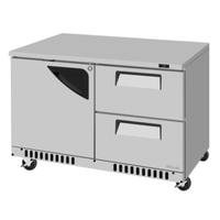 Turbo Air TUR-48SD-D2R(L)-FB-N 48-1/4"W Undercounter Refrigerator 11.1 cu. ft.