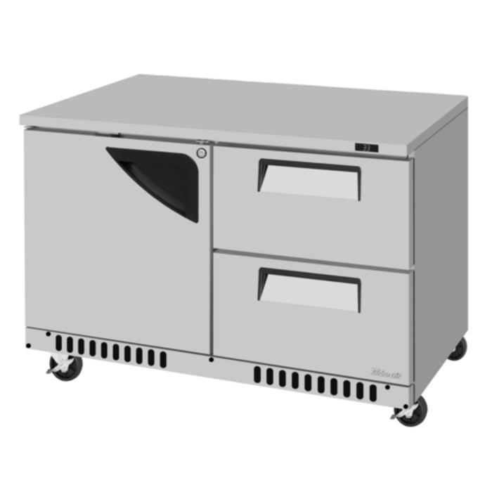 Turbo Air TUR-48SD-D2R(L)-FB-N 48-1/4"W Undercounter Refrigerator 11.1 cu. ft.