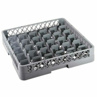 Alt Tag: Omcan 43503 36 Compartment Dishwasher Glass Rack commercial glassware dishwashing rack with 36 compartments
