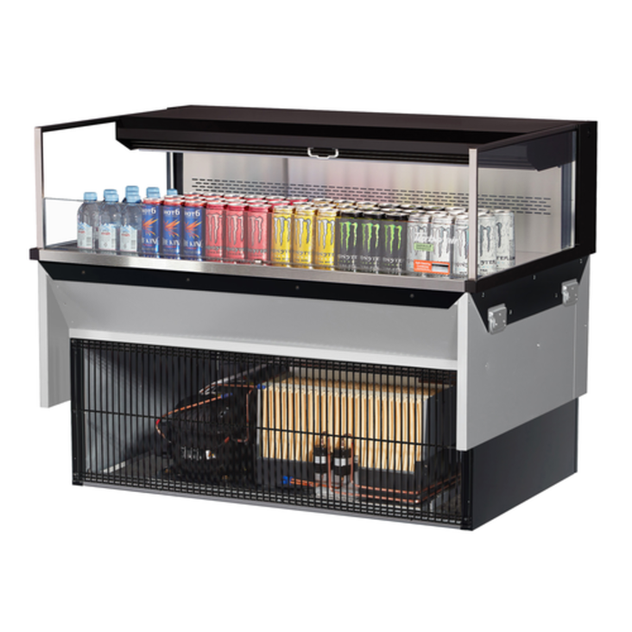 Turbo Air TOM-48L-UF-W(B)-1SI-N 48" Drop-In Open Display Case