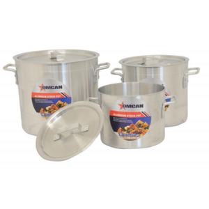 Omcan 43368 16 Quart Heavy-Duty Aluminum Stock Pot with Handles