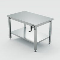 Winholt DTS-3060H32-ADJ-9 60" x 30" Adjustable Stainless Steel Work Table