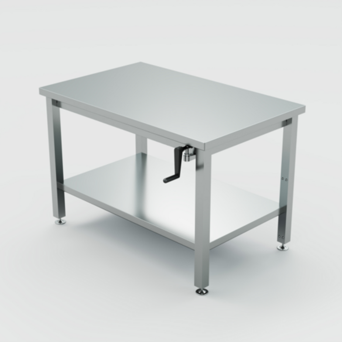 Winholt DTS-3060H32-ADJ-9 60" x 30" Adjustable Stainless Steel Work Table