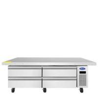 Atosa MGF8464GR 76-Inch Commercial Chef Base Freezer Equipment Stand