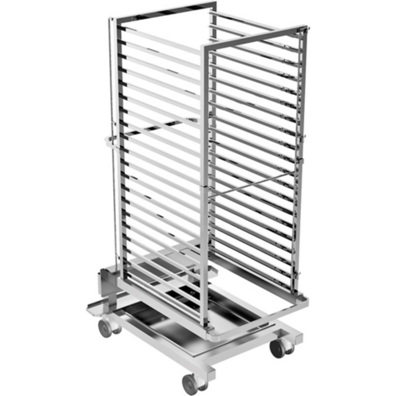 Angelo PO R202TXN Roll-In Oven Steamer Trolley With Multiple Racks For Efficient Commercial Kitchen Use