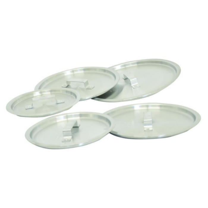 Omcan 43384 Aluminum Lid for 40 qt Stock Pot set of aluminum stock pot lids with handles, commercial kitchen cookware cover