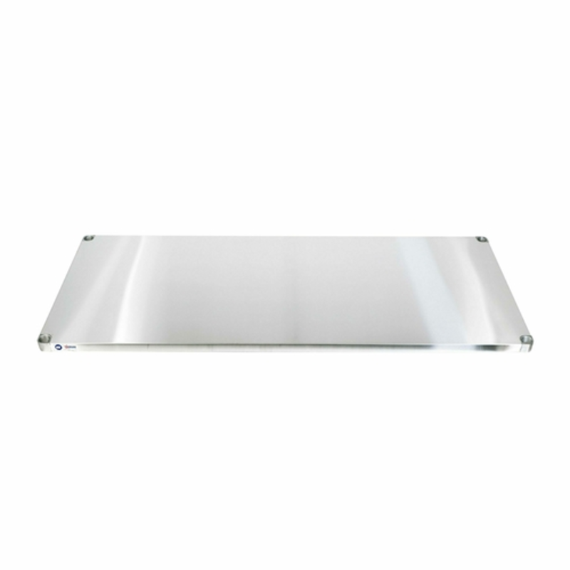 Omcan 44245 Sous-étagère pour accessoires de 30 » x 72 » Poly table plateau en acier inoxydable pour table de travail commerciale