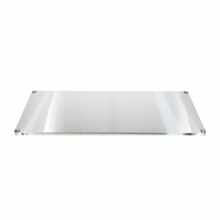 Omcan 44245 Sous-étagère pour accessoires de 30 » x 72 » Poly table plateau en acier inoxydable pour table de travail commerciale