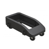 Omcan 43303 Polypropylene Single Dolly for Trash Container (for Item 43299) 20-gallon trash receptacle dolly with casters