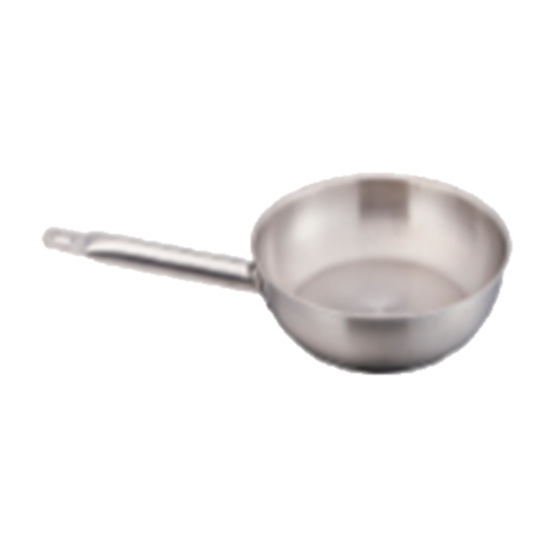 14 Inch Stainless Steel Fry Pan With Helper Handle For Professional Kitchens
