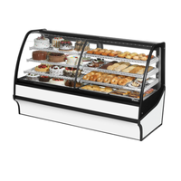 True TDM-DZ-77-GE/GE-S-W 77.25" Dual Zone Display Merchandiser