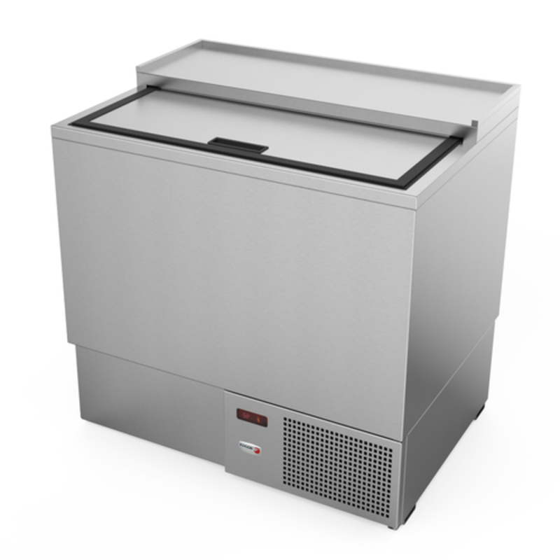 Alt Tag: Fagor FGF-36S-HC 36-Inch Stainless Steel Top-Loading Glass Froster commercial stainless steel glass and plate chiller